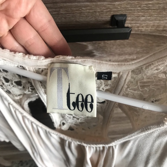 Anthro flowy too with open unique back - Picture 2 of 3